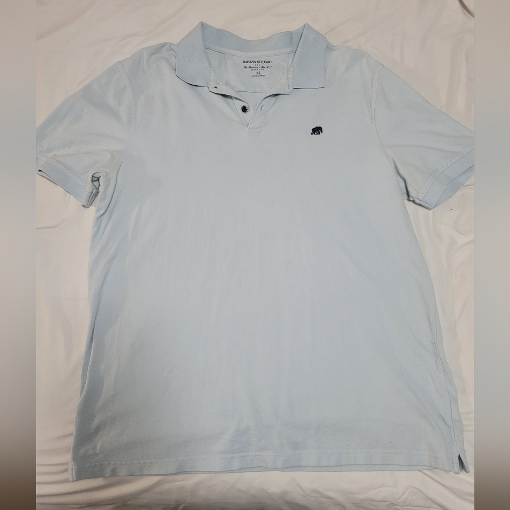XL Men's Banana Republic light blue polo